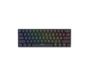 Savio Mechanical Keyboard Blackout Red Outemu Black, 60%, Usb, Mekanisk Nøkkelbryter, Qwerty, Rgb Led, Sort