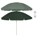 vidaXL Strandparasoll grønn 240 cm
