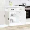  Kjøkken underskap Lucca høyglans hvit konstruert tre 8721158420855