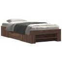  Sengeramme uten madrass brun eik 90x190 cm konstruert tre 8721102855306