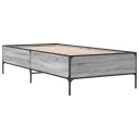 Sengeramme grå sonoma 90x200 cm konstruert tre og metall 8721012984950