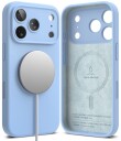 Ringke MagSafe-etui i silikon til iPhone 18 Pro Lyseblått