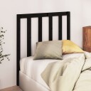 vidaXL Sengegavl svart 95x4x100 cm heltre furu