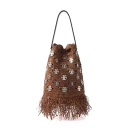 Rabanne Dame Vesker Brun ONE SIZE,