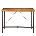 vidaXL Barbord gjenvunnet heltre teak 150x70x106 cm
