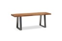Garderobebenk Wohnling Solid Akasietre 120 cm Treetopp Hall Sølv rette løpere   Sølv rette løpere