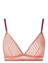 UNDERSTATEMENT UNDERWEAR Mesh Triangle Bralette Burgundy XS