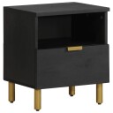  Nattbord svart 40x33x46 cm konstruert tre 8721158447487