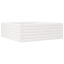 Plantekasse hvit 70x70x23 cm heltre furu