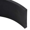 vidaXL Gummikant for snøplog svart 150x8x1 cm