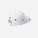 Ralph Lauren Classic Sport Cap - White W/ Multi Pp Hvit OS
