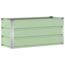 vidaXL Plantekassed grønn 100 x 40 x 45 cm Stål