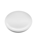 Lyngby Porcelæn Rhombe ovalt serveringsfat 35x26,5 cm hvit