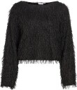 Vila   Bluse Vitoi L/S Boatneck Top/Dc   Svart