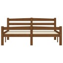 vidaXL Sengeramme honningbrun heltre furu 120x200 cm
