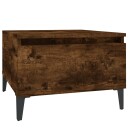  Sidebord røkt eik 50x46x35 cm konstruert tre 8720845668716