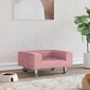 Vidaxl Hundeseng Rosa 50X40X26.5 cm Fløyel