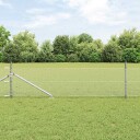  Gjerde med innlegg. sølv 0.5 x 100 m PVC belagt stål