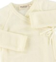 MarMar Omslagsbody L/æ Belita Ull Natural MarMar 44 Langermet Body Hvit