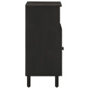  Sideskap svart 60x33x75 cm heltre mango 8720845422622