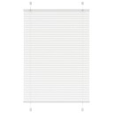  plisségardin Hvit 100x150 cm Stoff Bredde 99,4 Polyester