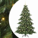  Kunstig sammensatt juletre med 300 LED med stativ 210 cm PVC
