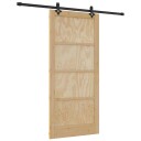 vidaXL Gledel Dør med Hardware Set 93x202 cm Solid Furu