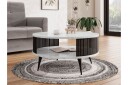 Galia Sofabord 75 cm - Svart/Hvit