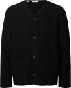 Selected Slmjin Boiled Wool Cardigan   Black   M
