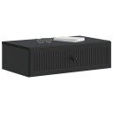 vidaXL Vegghengt Sidebord Svart 59 x 34,5 x 17 cm Konstruert tre