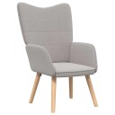  Avslappende stol Lysegrå 62 x 67 x 95.5 cm stoff