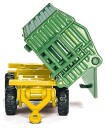 SIKU John Deere med fronlaster og henger