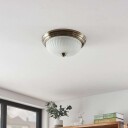 Lindby Pakka taklampe, antikk messing