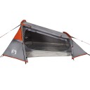  telt for camping 2 personer grå og oransje vanntett