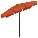 vidaXL Strandparasoll terrakotta 200x125 cm