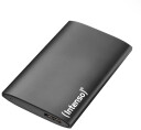 Intenso 1TB Ekstern SSD 1,8" USB-C Harddisk - Bærbar Sort