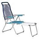 Fiam Spaghetti solstol pop blue/turquoise/white/turquise aluminium