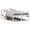  Seniorseng med hodegavl hvit 120x200 cm heltre furu