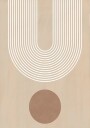 Beige Arc Plakat Plakat / 70x100cm