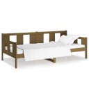 vidaXL Dagseng honningbrun heltre furu 90x190 cm
