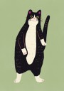 Black and white cat 02 Plakat Plakat / 50x70cm