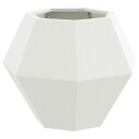 vidaXL Plantekassed Hvit 50 x 50 x 40 cm Stål