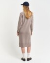 Gant Herringbone Detail Turtleneck Kjole WARM GREY XL