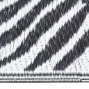 vidaXL Uteteppe svart 80x250 cm PP