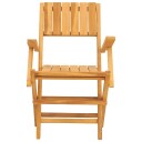 vidaXL Klappstoler 6 stk 55x61x90 cm heltre teak