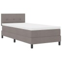  Boxerammemadrass med LED Taupe 90x200 cm Stoff