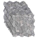 vidaXL Mosaic Fliser Lysegrå 30 x 30 cm Marmor
