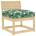 Pallepute for sete Bladmønster 70 x 70 x 12 cm Oxford stoff