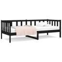 vidaXL Dagseng svart 90x190 cm heltre furu