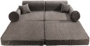 Meowbaby Play Premium Byggbar Sofa Cord 80x50 Brun